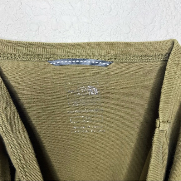 (Sold) The North Face Logo T-Shirt Olive Army Green Tee Oversized Baggy Crewneck - Picture 6 of 7